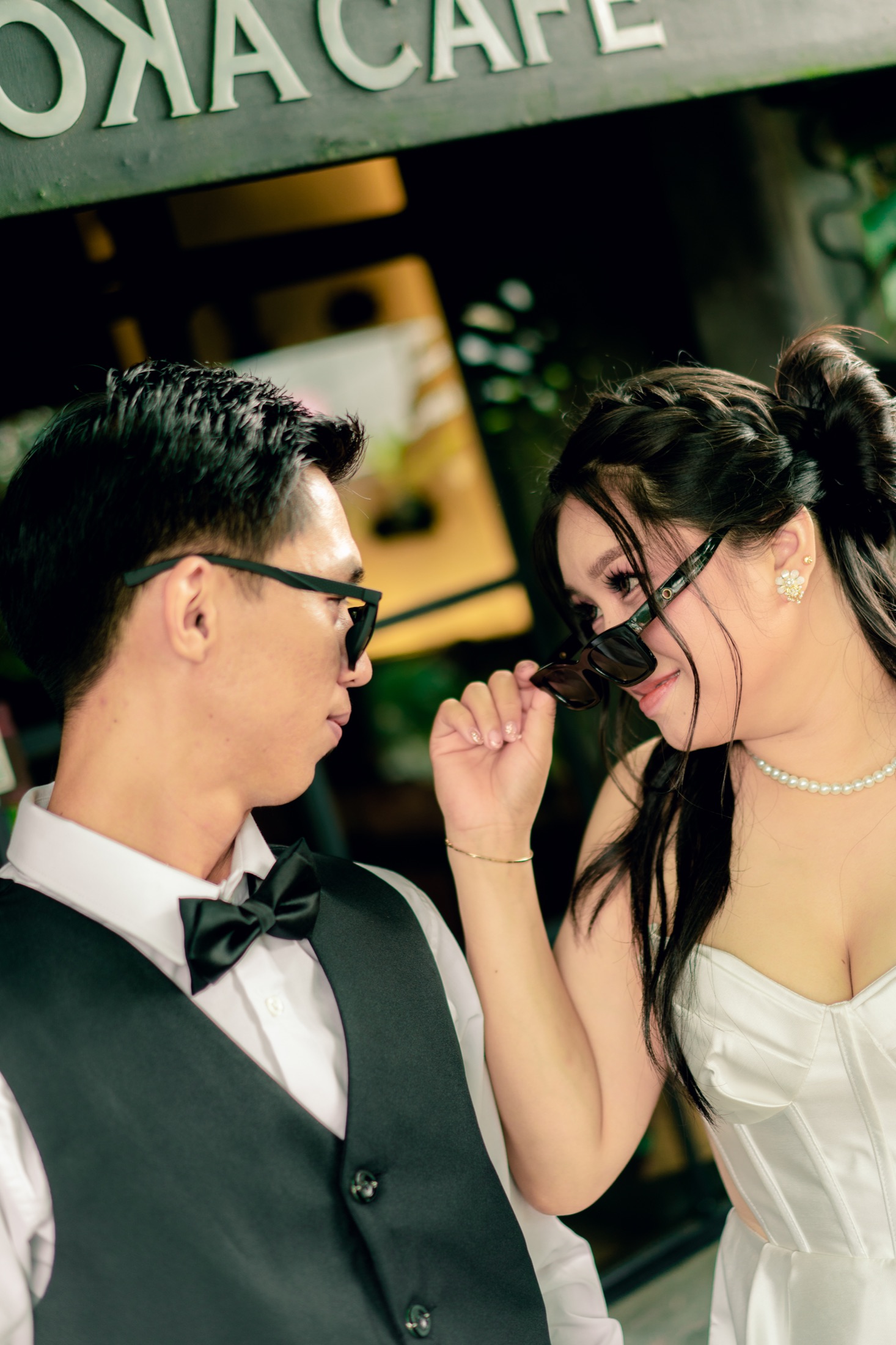 Portrait romantis Jessica dan Deddy.